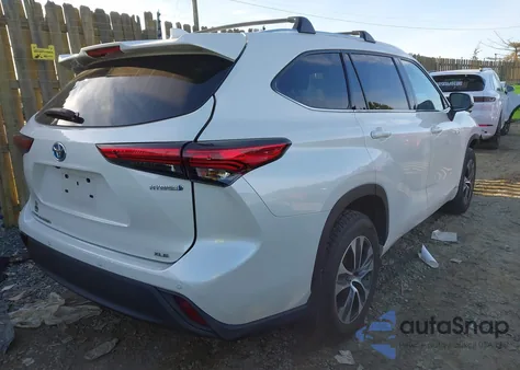 2021 Toyota Highlander Hybrid Xle from USA, damaged, VIN 5TDGBRCH3MS522963